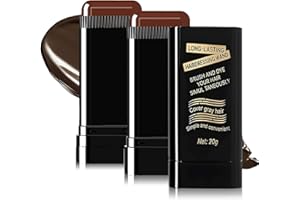 VIENFLONA 2Pack Safe and Convenient Comb Hair Dye, Portable Hair Color Comb for Women & Men, Waterproof and Sweat-Proof Cover Gray Hair Concealer Stick, 2 in 1 Instant Dye(Brownish Black)