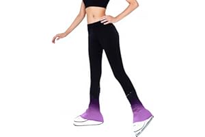 LIUHUO Figure Skating Pants Training Leggings Fleece Suit Shiny Colored Diamond Girls Comfortable