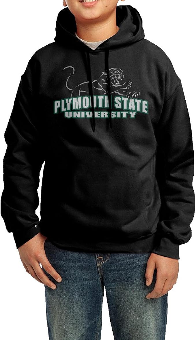 Funny Black Hooded Sweatshirt Plymouth State University Sweatshirts For