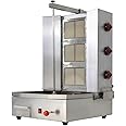 BNDHKR Shawarma Propane Gyro Machine Gas Kebab Doner Automatic Vertical Broiler with 3 Burners