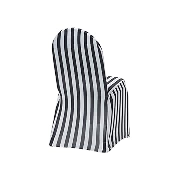 Your Chair Covers Stretch Spandex Chair Cover Striped Black And White Wedding Slip Covers Premium Quality Chair Cover