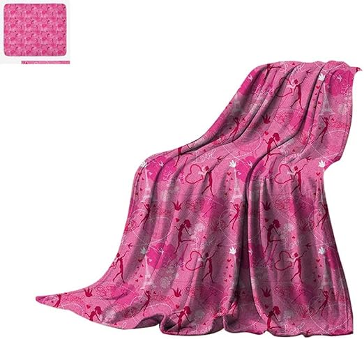 Amazon Com Luoiaax Paris Throw Blanket Flying Elves Eros Love