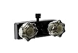 Dura Faucet RV Shower Faucet w/Smoked Acrylic Knobs