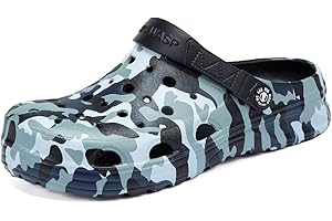 BIG WASP Kids Boys&Girls Camo Clogs Children's Beach Shoes
