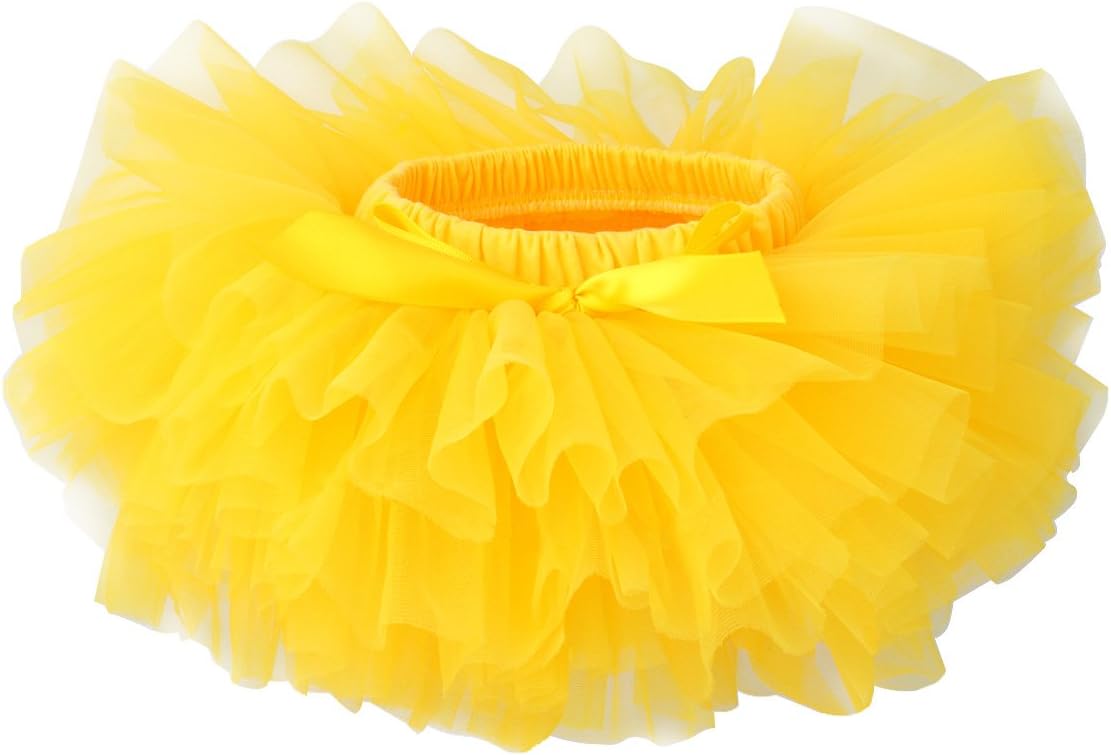 SloweraBaby Girls Fluffy Soft and Smooth Tutu Skirt with Diaper Cover