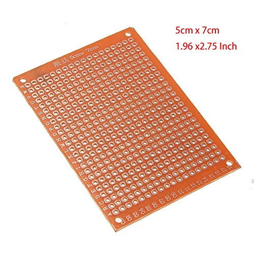 Karcy 10pcs 5x7cm/2"x2.8" DIY Prototype Paper PCB Universal Experiment Matrix Circuit Board Breadboard