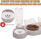 Speedy Panther 3-in-1 Cat Food and Water Bowl Set with Stand view 5