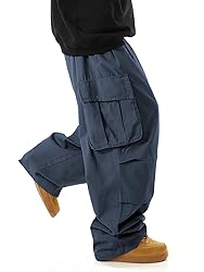 OYOANGLE Men's Drawstring Elastic Waist Flap