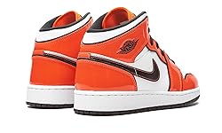 Jordan Big Kid's 1 Mid SE Turf Orange/Black-White