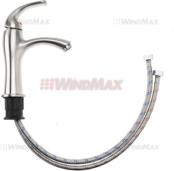 Acabado cepillado sola manija lavabo grifos de baño mezclador grifos y