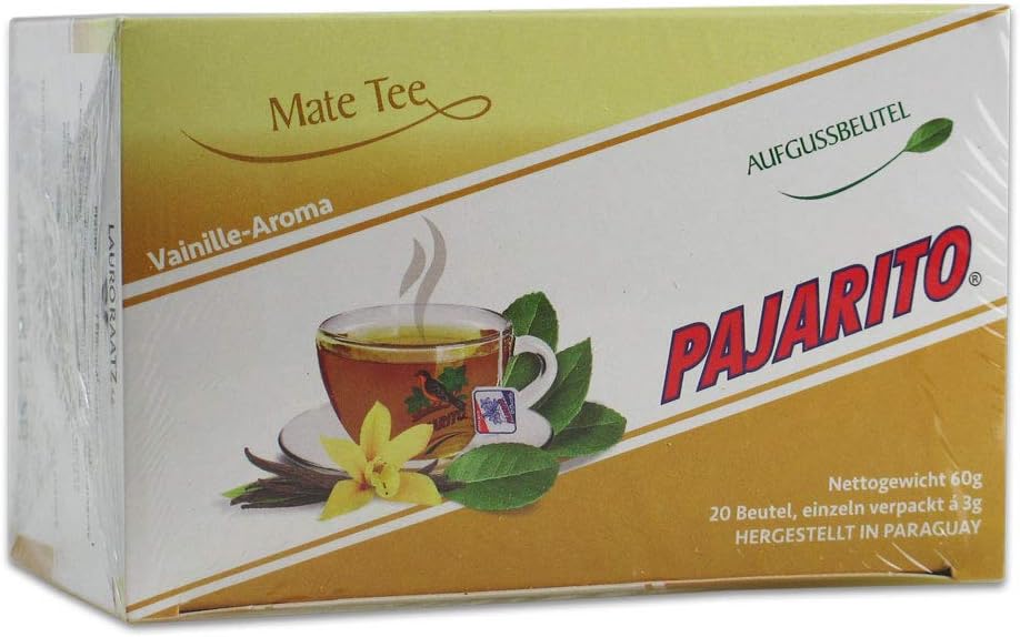 Yerba Mate Pajarito Tea Bags Vanilla flavour