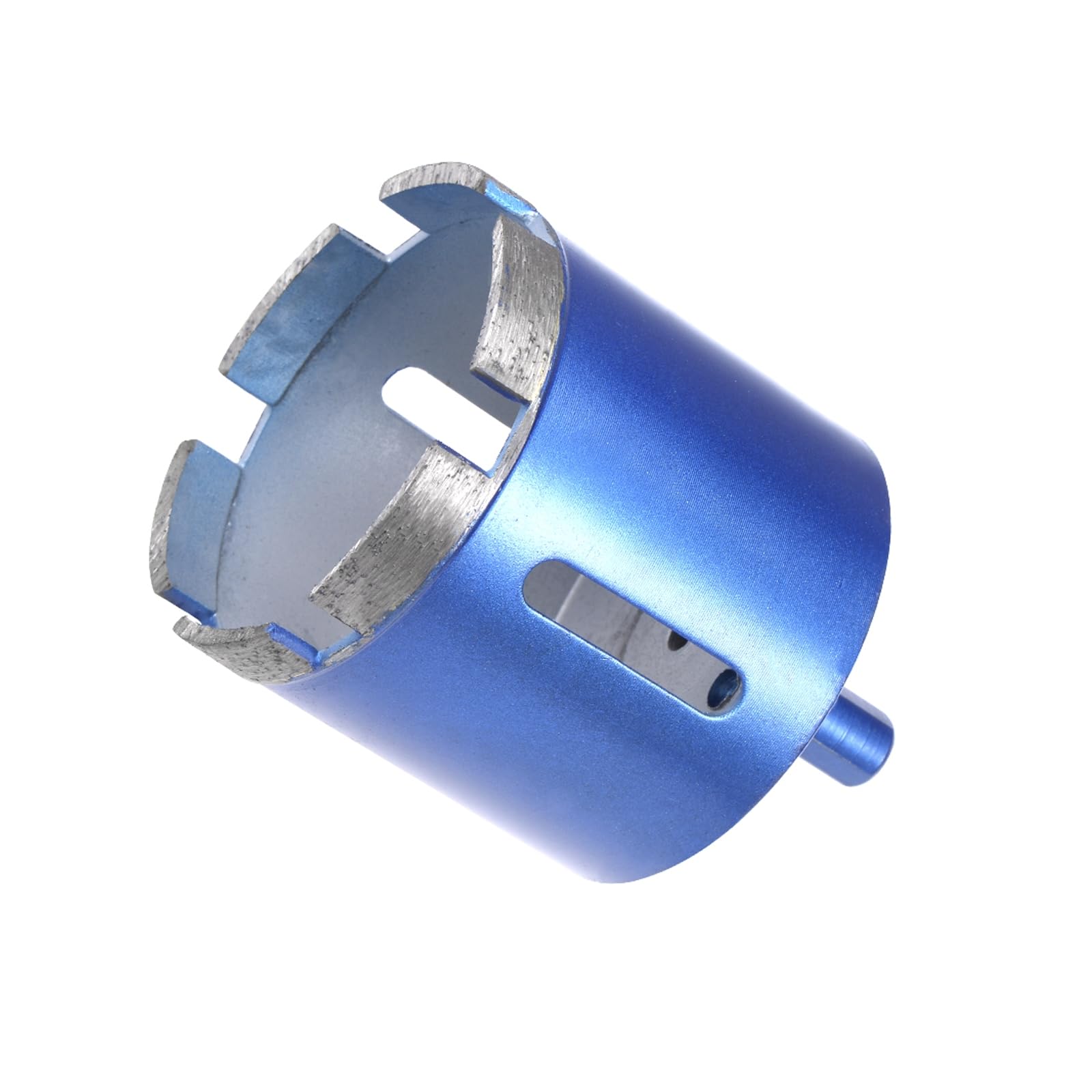 CoCud Diamond Core Drill Bit, 60mm Dia Round Shank, Tiles Stones Marble Concrete Dry/Wet Hole Saws Blue - (Applications: for M10 Angle Grinder), 1-Piece