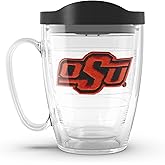 Tervis Oklahoma State Cowboys - Primary Logo Made in USA Double Walled Insulated Tumbler Travel Cup Keeps Drinks Cold & Hot, 16oz Mug with Handle, Classic