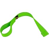 Country Brook Design - 1 Inch Winch Hook Pull Strap with Reflective Nylon - Hot Green