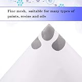 JANYUN 75 Pcs Paint Strainers with Blue Silicone Funnel 149 micron Filter view 4