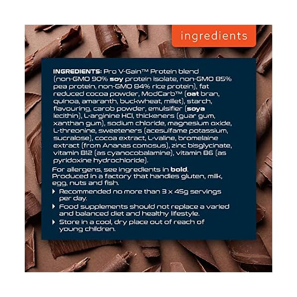 SCI-MX-Nutrition-Pro-V-Gain-Protein-Powder-Plant-Based-22-kg-Chocolate-49-Servings SCI-MX Nutrition Pro V-Gain Protein Powder, Plant Based, 2.2 kg, Chocolate, 49 Servings