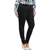 DGD Plus Size Women's Skinny-Leg Dress Pants - High Waisted Slacks for Business Casual,Work Clothes for Office