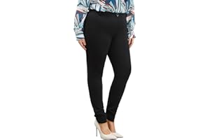 DGD Plus Size Women's Skinny-Leg Dress Pants - High Waisted Slacks for Business Casual,Work Clothes for Office