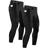 Runhit Compression Pants Men Running Tights Leggings Athletic Workout Gym Pants