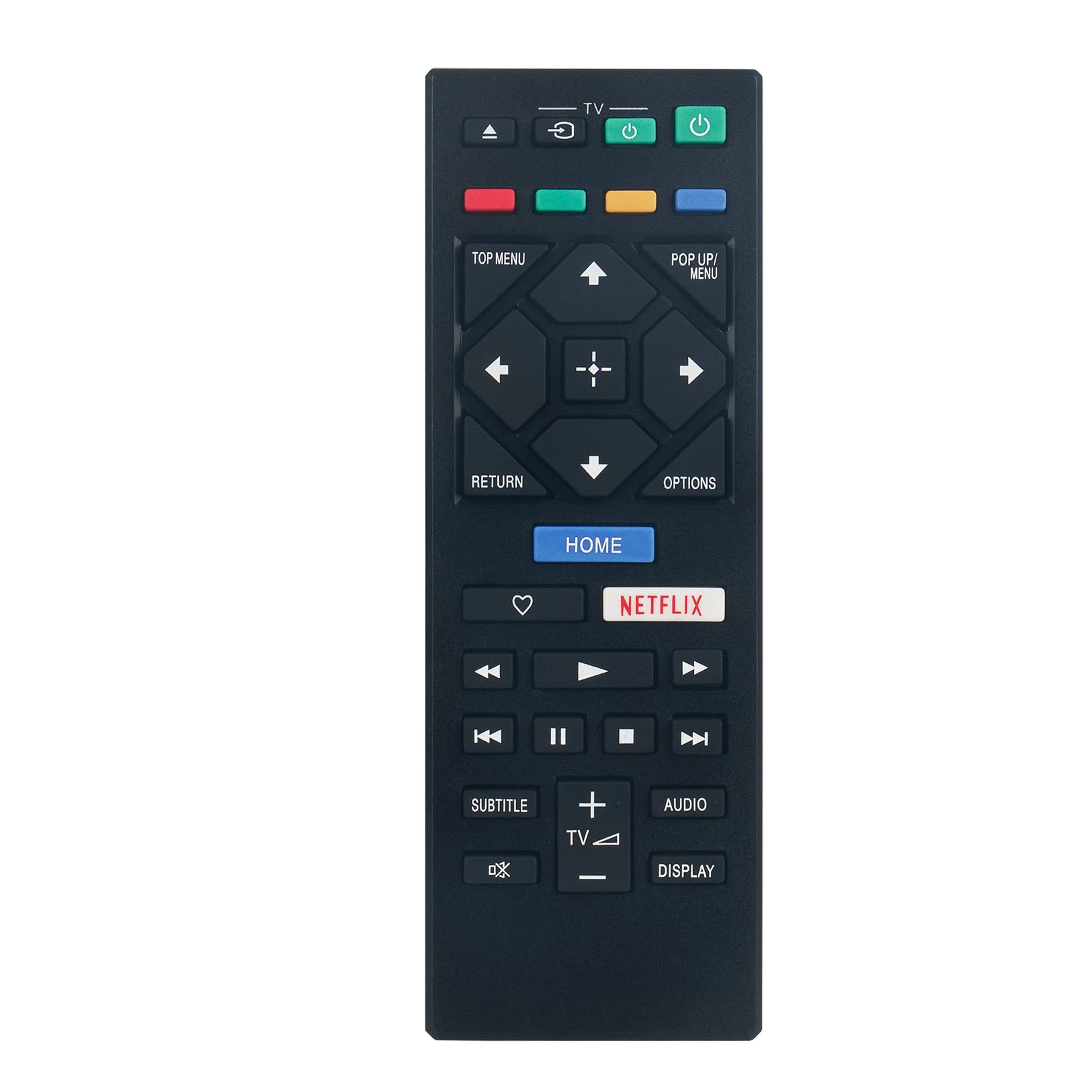 VINABTY RMT-VB201D Replacement Remote Compatible with Sony BD Blu-Ray Player BDP-6500 BDP-S1500 BDP-S1500B BDP-S3500 BDP-S3500B BDP-S4500 BDP-S5500 BDP-S5500B BDP-S6500 BDP-S6500B BDP-S6500 BDP-S1700