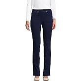 Lands' End Women's Starfish High Rise Knit Denim Straight Jeans