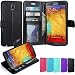 LK 3309936 PU Leather Case Flip Cover with Card Slots & Stand for Samsung Galaxy Note 3, Black