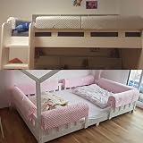 Wonder Space Toddler Bed Rail Bumpers 90cm Grey Guardrail Padding view 2