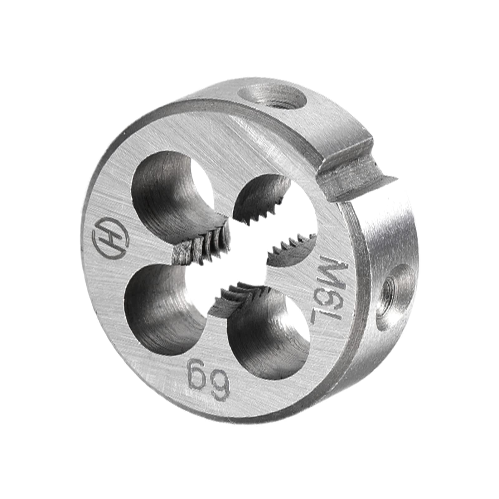 CoCud Round Threading Dies, Metric M6 x 1.0 Thread, 9SiCr Alloy Tool Left Hand Steel Screw Milling Tools - (Applications: for Machine Thread Repair), 1-Piece