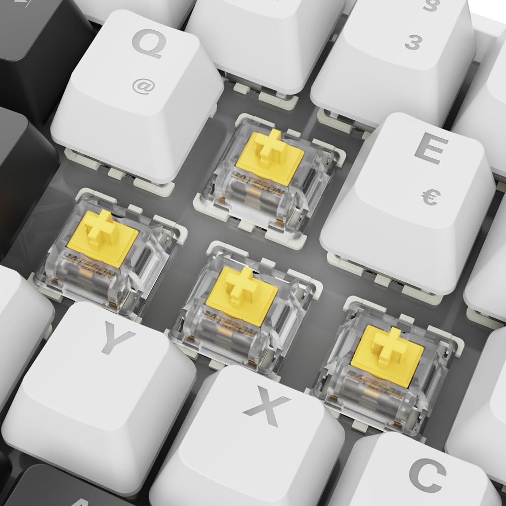 Sharkoon Skiller SGK50 S4 Gen2, weiß, Gateron Yellow, 60% DE-Layout 7