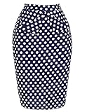 Belle Poque® Slim Vintage Skirt for Women Cotton (Large)