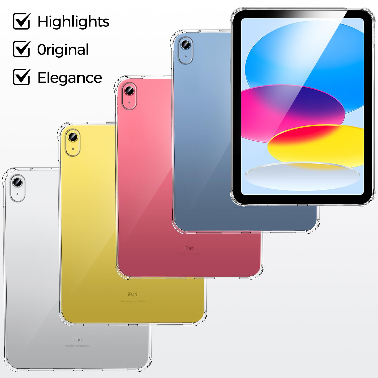 Blosomeet Clear Case for iPad A16 11th Generation 2025 11