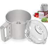 112204S Cutter Bowl and 106458S Cutter Bowl Lid for R2 3 Quart Cutter Bowl | Fit for Robot Coupe R2 3 Quart Cutter Bowl, for Robot Coupe R2, R2B, R2N, R2 Dice Food Processor