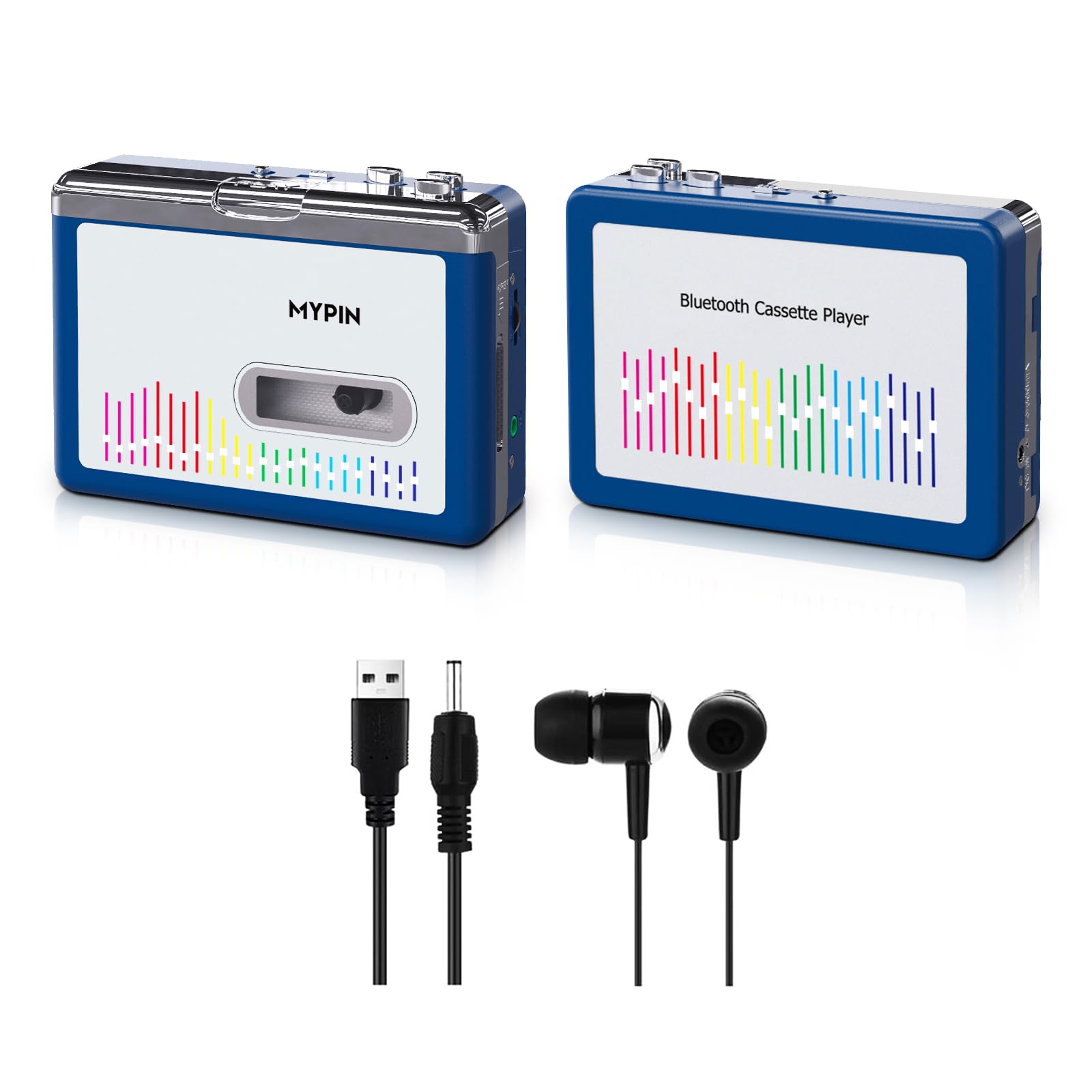 Photo 1 of Bluetooth Cassette Player with Headphone, Tape Player Bluetooth Output to Headphone/Speaker,Walkman Portable Cassette Tape Player 2 AA Battery or USB Power Supply, 3.5mm Headphone Jack