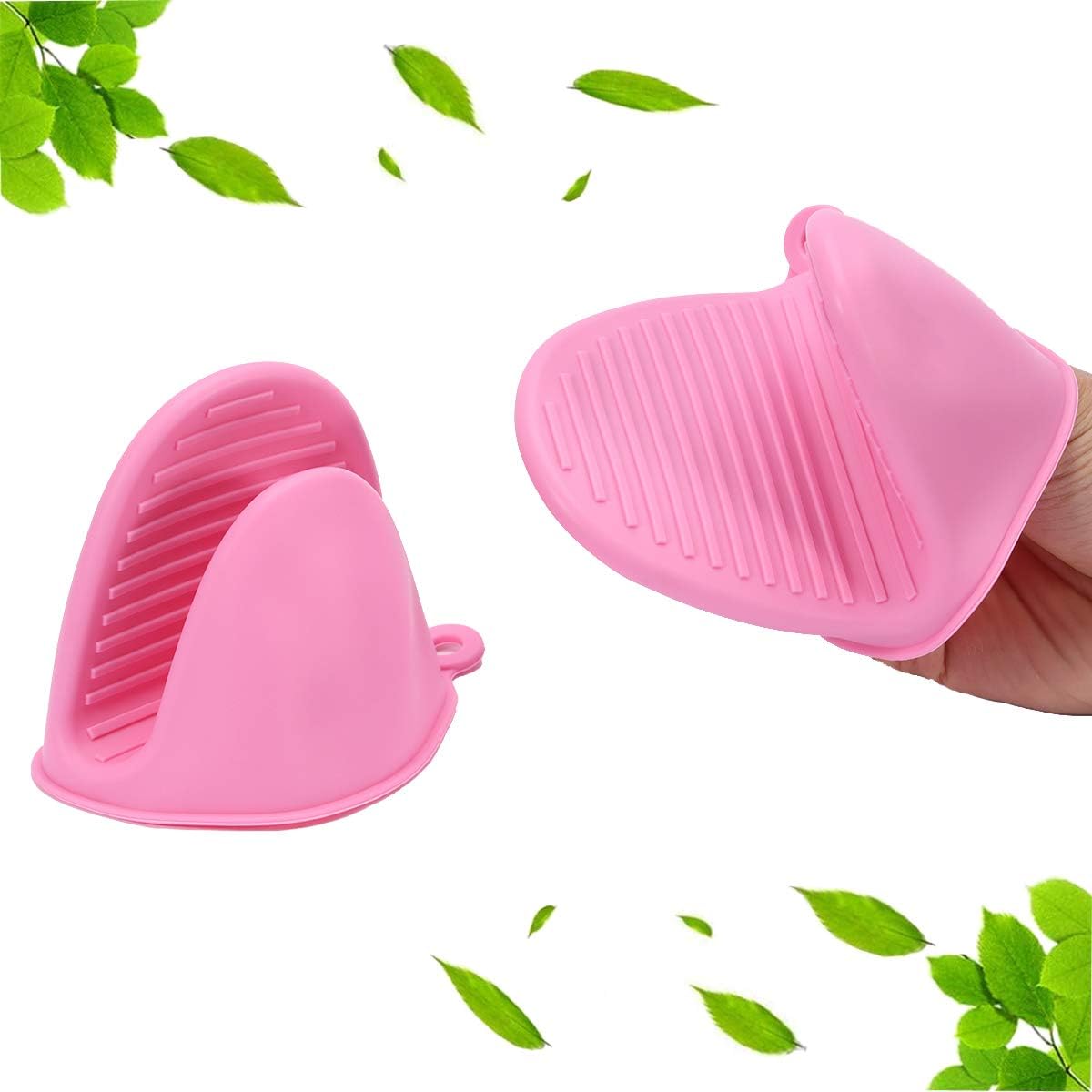 YuanHongLife Silicone Oven Mitts and Pot Holders, Heat