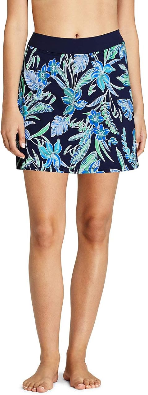 Lands' End Women's SwimMini Swim Skirt with Tummy Control: Amazon.ca