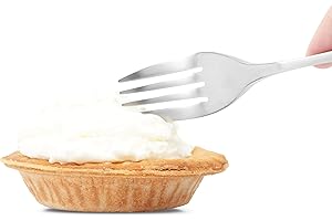 KNORK Original Fork Set - Single Piece Stainless Steel Flatware, Silver Gloss Finish, Packaged in Clear Plastic Tube