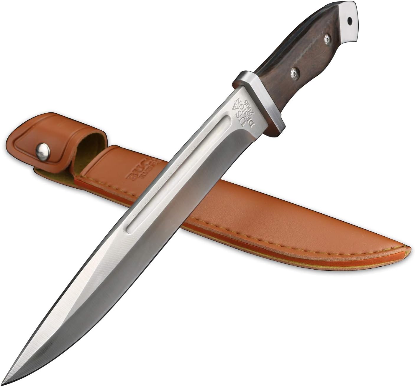 XUANFENG Field Hunting Knife Fixed Blade Stainless Steel Knife Full Tang Knife Outdoor Camping