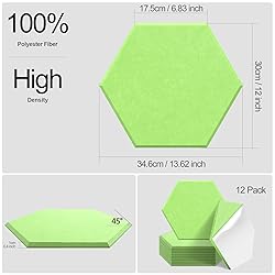 JBER Hexagon Acoustic Panels Beveled Edge Sound