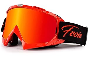 Feoie Dirt Bike Goggles Motocross Goggles Adult ATV Motorcycle Glasses for Windproof Mx Dirtbike Racing Safety Riding Goggles