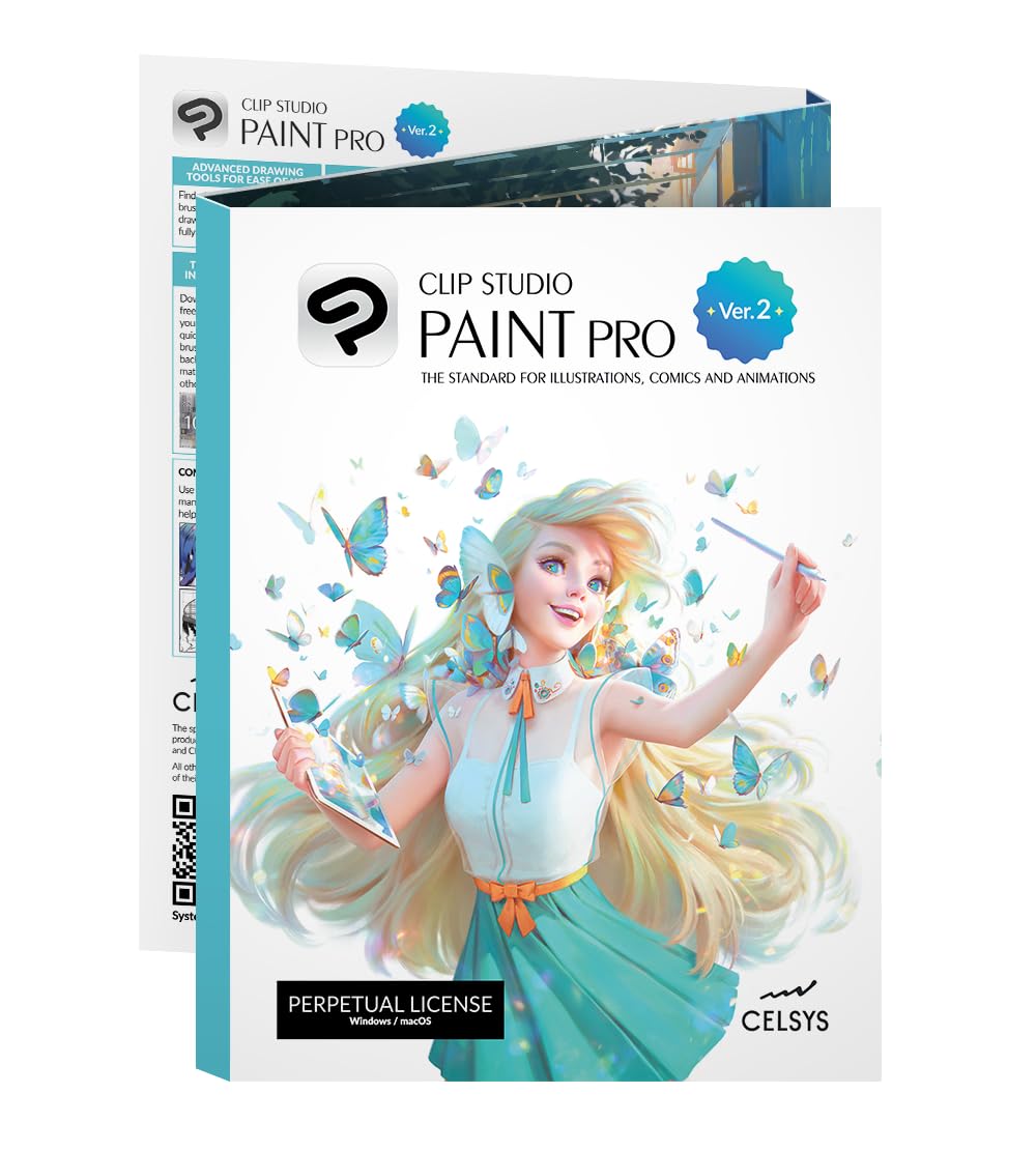 Mua CLIP STUDIO PAINT PRO - Version 2 | Perpetual License | for ...