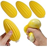 Dhjrefhhd 1Pcs Soft Fake Corn Stress Relief Prop Fingertips Sensory Adult Tool Stress Relief Hand Muscle Exercise Prop Tool Halloween Christmas Party April Fool's Day Brithday Deco