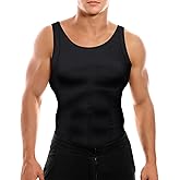 Mens Compression Shirt Slimming Body Shaper Vest Workout Tank Tops Abs Abdomen Undershirts
