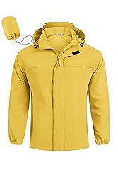 COOFANDY Men's Rain Jacket Waterproof Lightweight