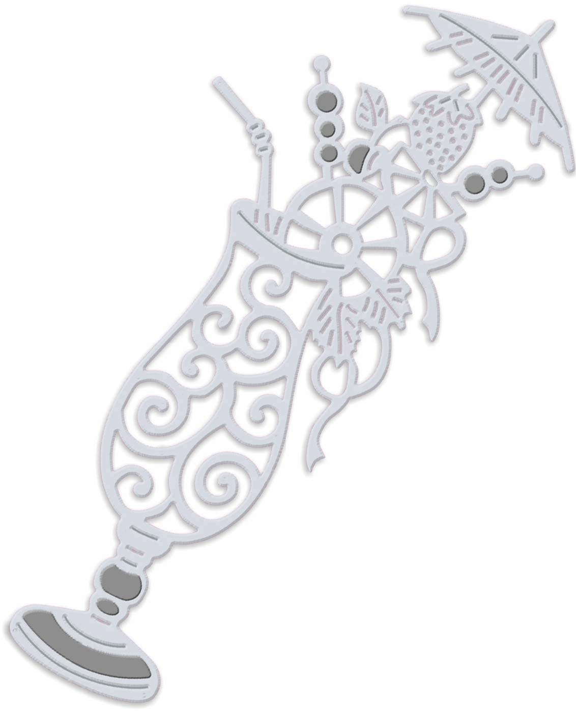 Sweet Dixie SDD464 Cutting Die, Metal, Grey, Medium