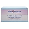 Safe n' Simple Adhesive Remover for Skin - 5"x7" 50 Wipes - Stoma Adhesive Remover Wipes - Alcohol Free Wipes for Sensitive Skin - No Sting Adhesive Remover Wipes