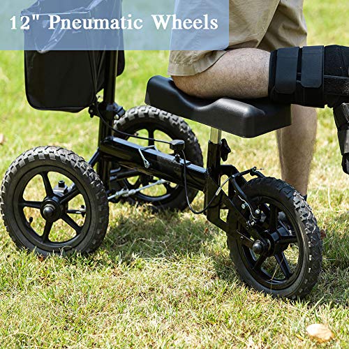 ELENKER Knee Walker Economy Steerable Knee Scooter Ultra Compact