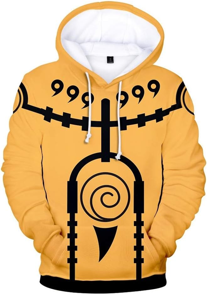 Naruto Hoodie Boy's Hoodies 3D Funny Printed Girl's Long Sleeve Pullover Fleece Sweatshirt with Pocket for Kids 2-13Y Age 2 3 5 6 10 11 12