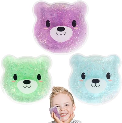 Hilph Kids Ice Pack 3 Pack Reusable Gel Cold Compress for Children