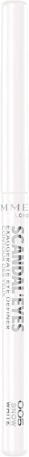 Rimmel Scandaleyes Exaggerate Eye Definer, 005 Snow White, 0.35g, white us, 0.35 g (Pack of 1)