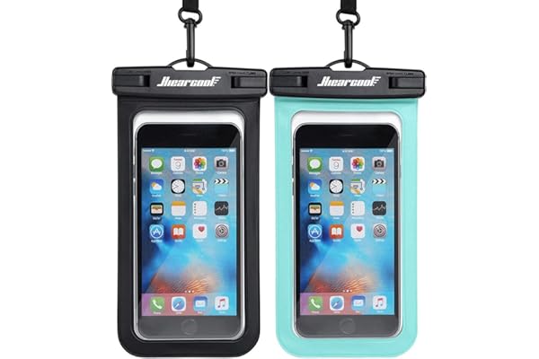 Hiearcool Waterproof Phone Pouch, Waterproof Phone Case for iPhone 15 14 13 12 Pro Max, IPX8 Cellphone Dry Bag Beach Cruise Ship Essentials 2Pack-8.3